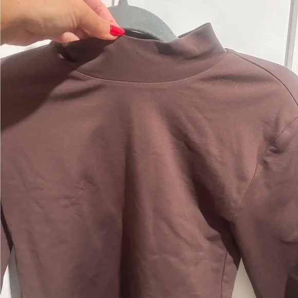 Aritzia Babaton Chocolate Brown Sweatshirt - Picture 2 of 4